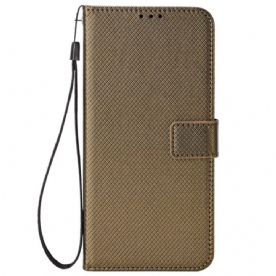 Leren Hoesje Poco C75 Stippen Met Riempje Bescherming Hoesje