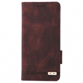 Leren Hoesje Poco C75 Vintage Design Bescherming Hoesje