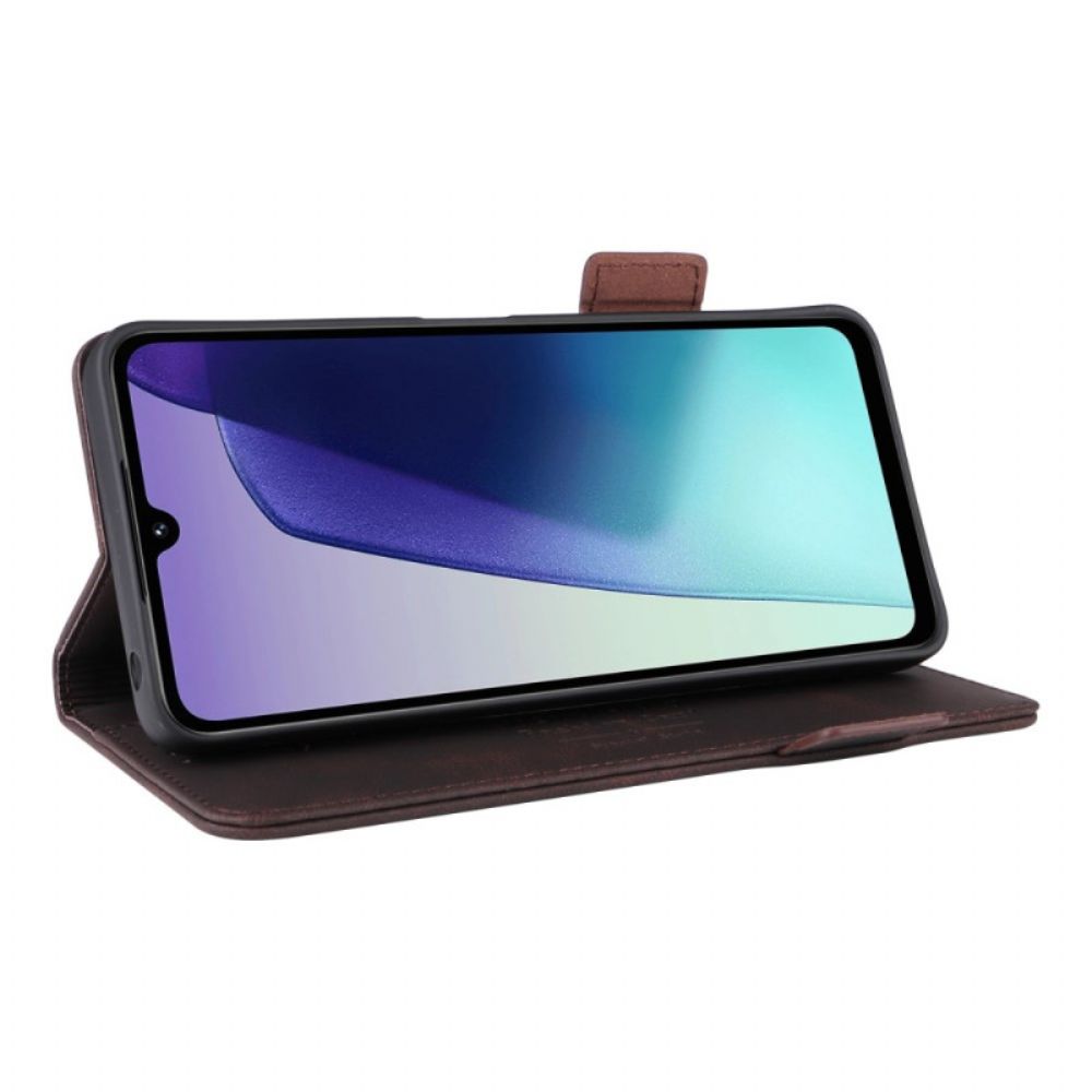 Leren Hoesje Poco C75 Vintage Design Bescherming Hoesje