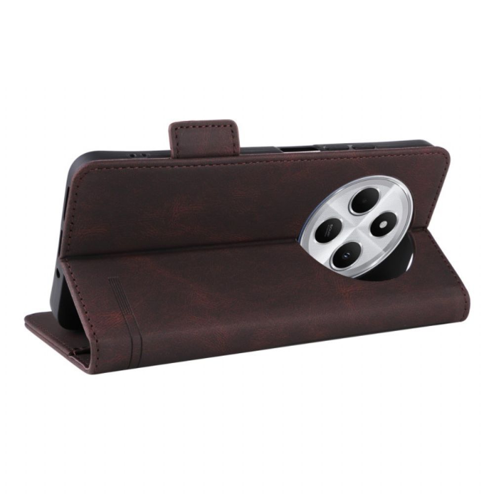 Leren Hoesje Poco C75 Vintage Design Bescherming Hoesje