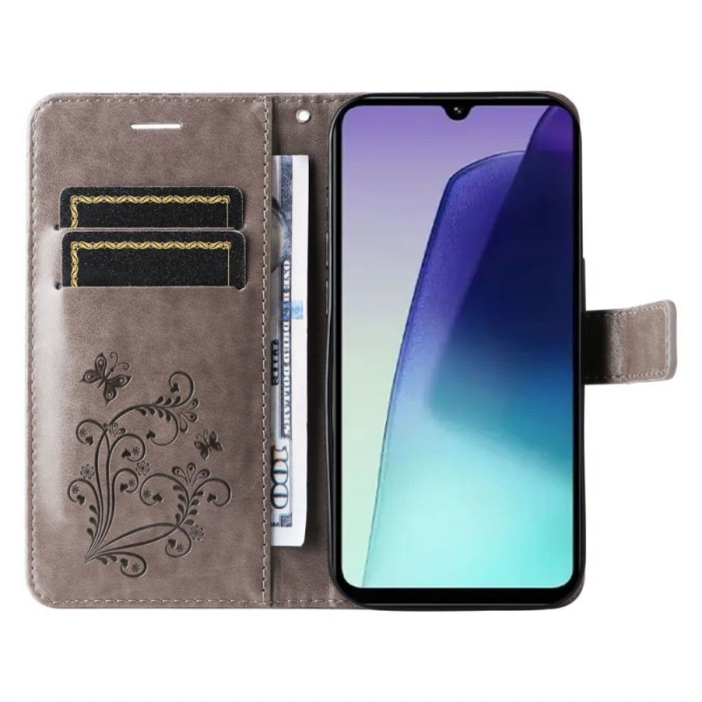 Leren Hoesje Voor Poco C75 Reuzenvlinders