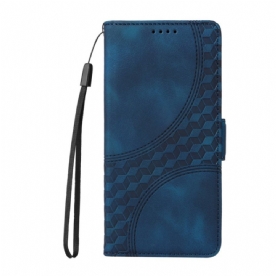 Leren Hoesje Voor Poco C75 Sterrenpatroon
