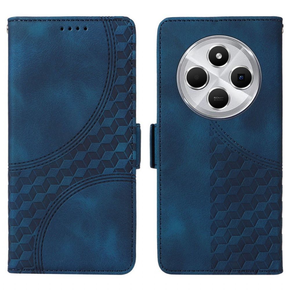 Leren Hoesje Voor Poco C75 Sterrenpatroon