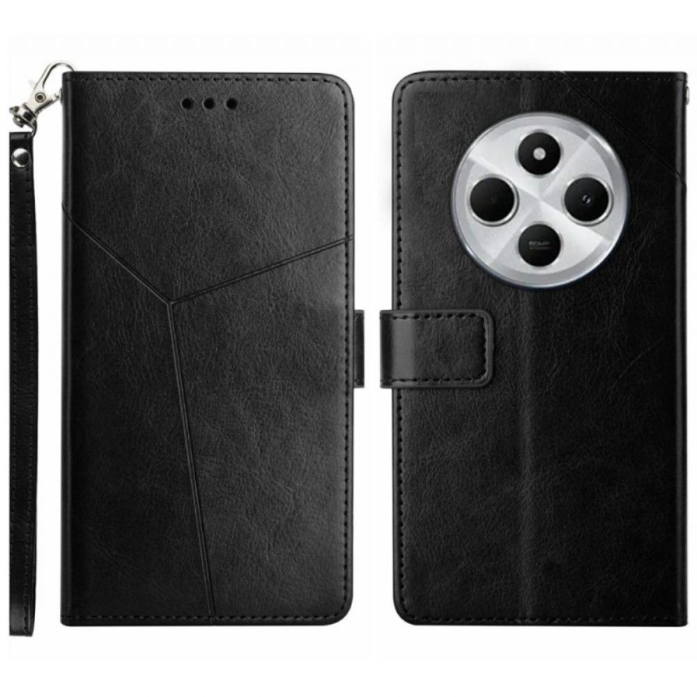 Leren Hoesje Voor Poco C75 Y-design Met Bandje