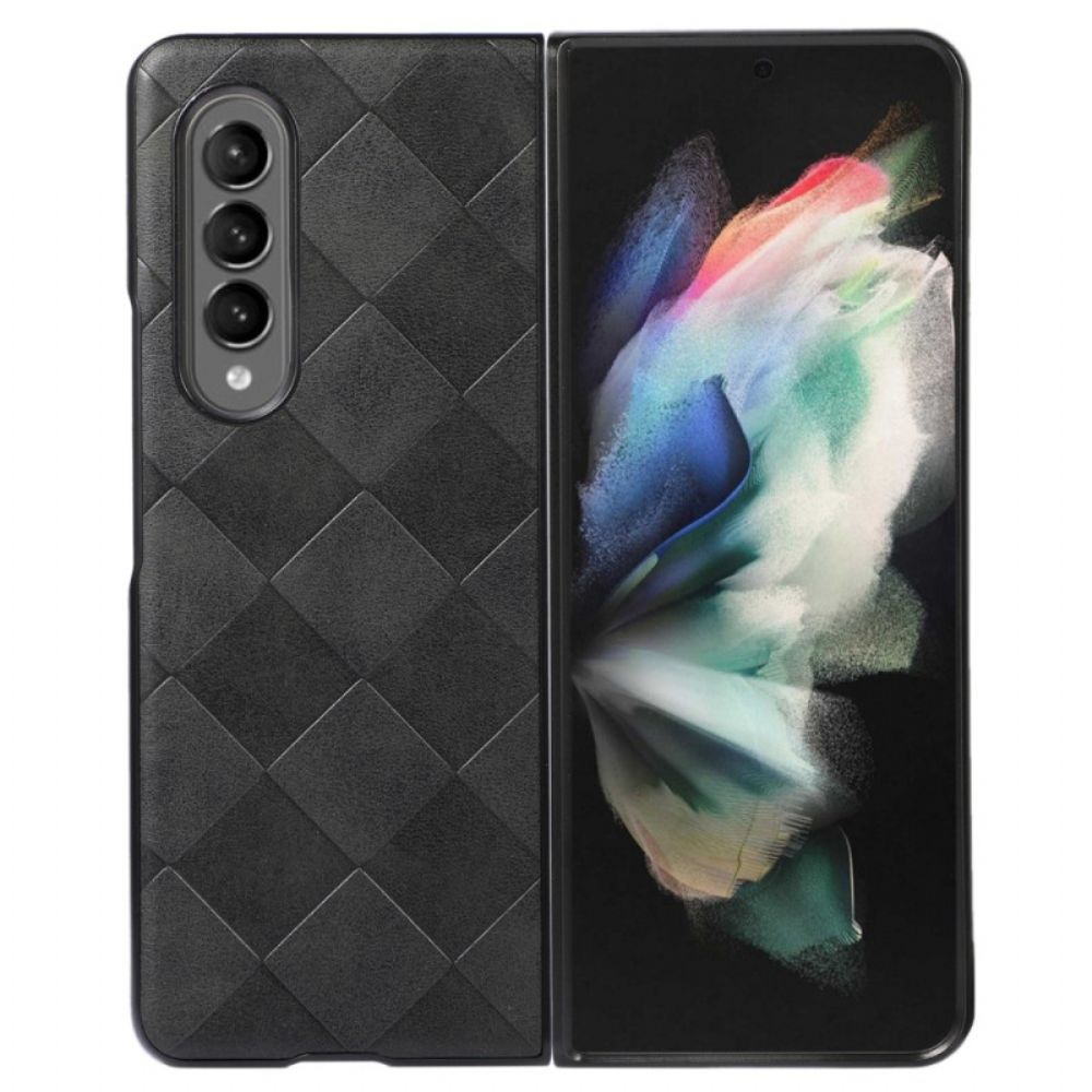 Hoesje voor Samsung Galaxy Z Fold 4 Kunstleer Patrooncontroles