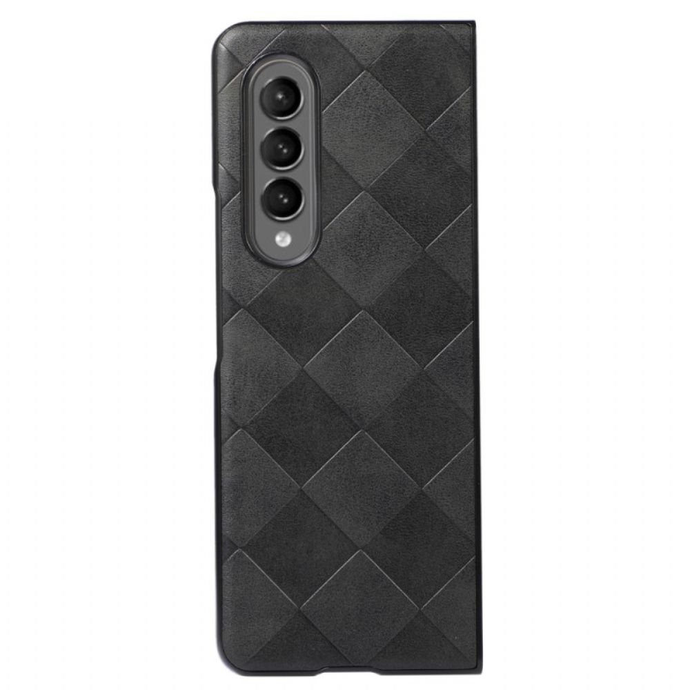Hoesje voor Samsung Galaxy Z Fold 4 Kunstleer Patrooncontroles