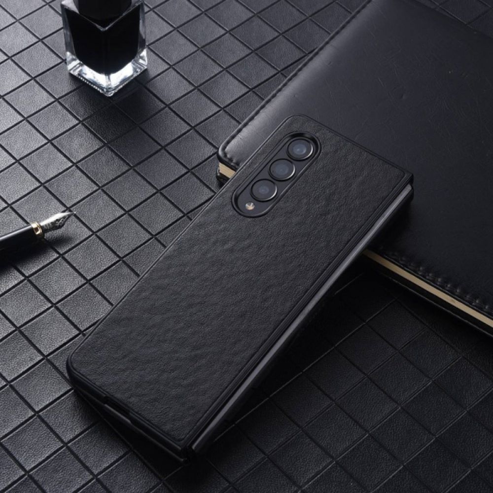 Hoesje voor Samsung Galaxy Z Fold 4 Nylon Structuur Kunstleer
