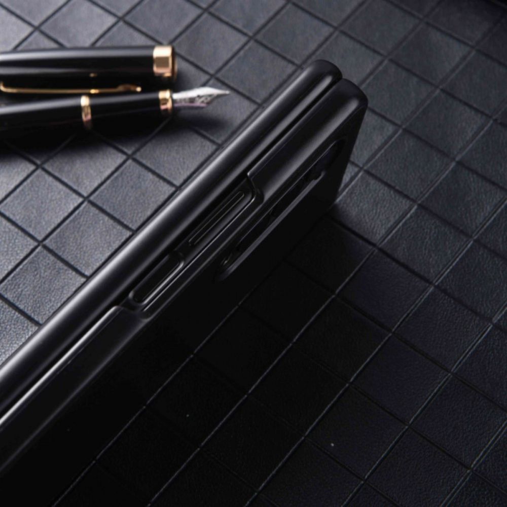 Hoesje voor Samsung Galaxy Z Fold 4 Nylon Structuur Kunstleer