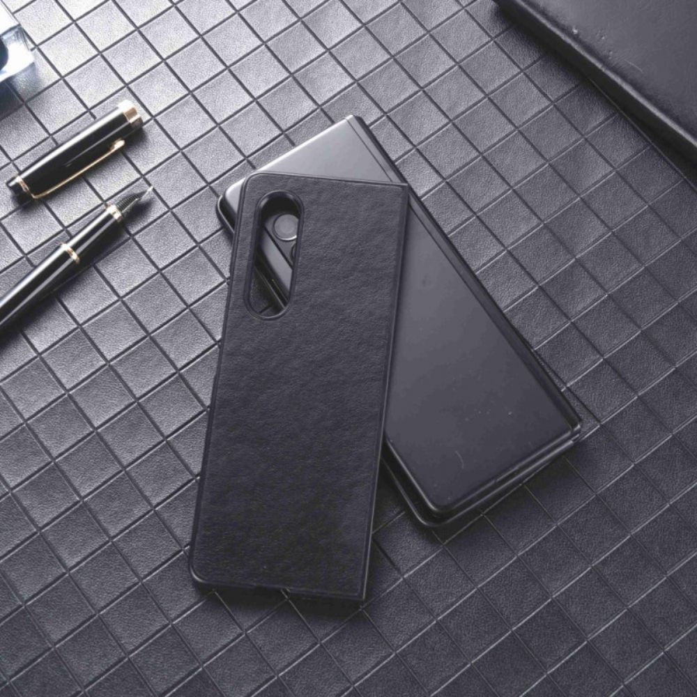 Hoesje voor Samsung Galaxy Z Fold 4 Nylon Structuur Kunstleer