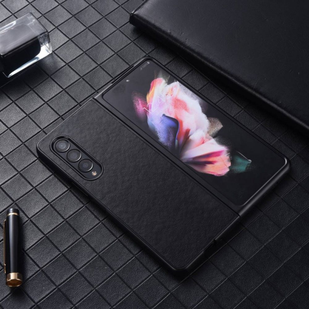 Hoesje voor Samsung Galaxy Z Fold 4 Nylon Structuur Kunstleer