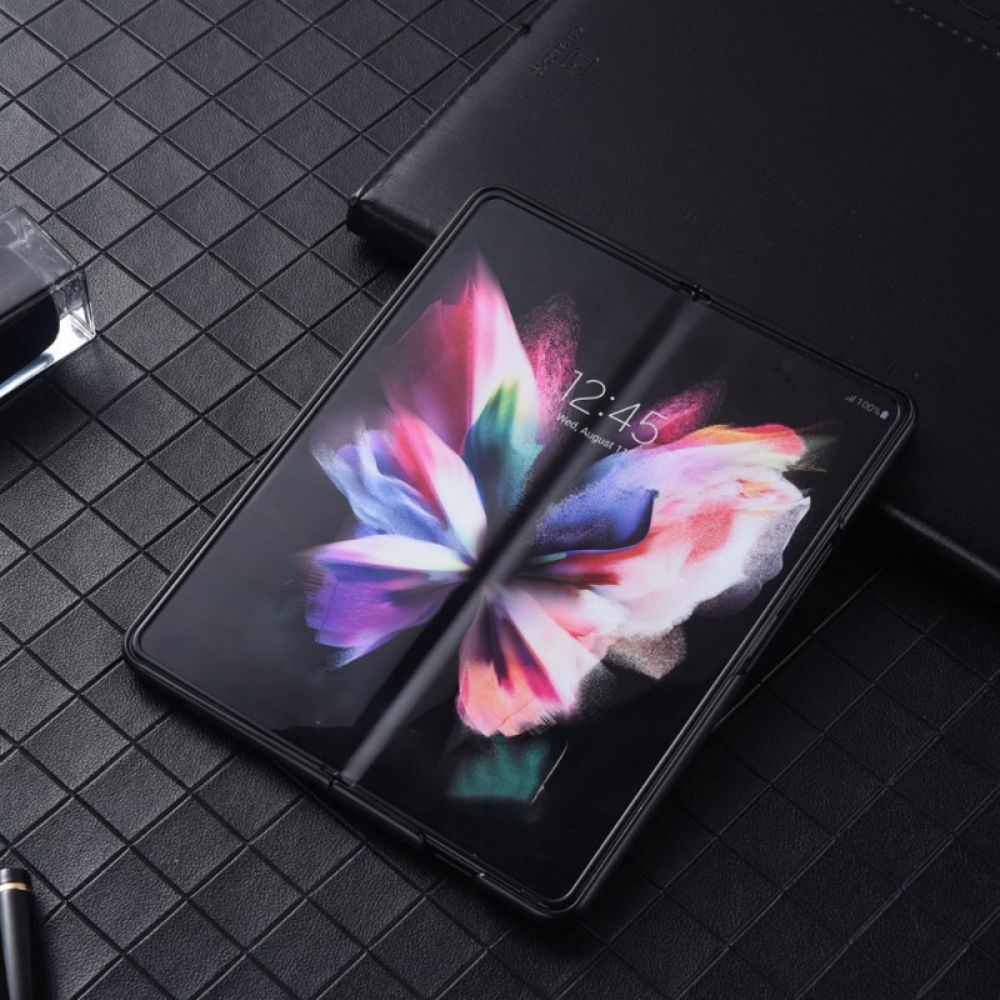 Hoesje voor Samsung Galaxy Z Fold 4 Nylon Structuur Kunstleer