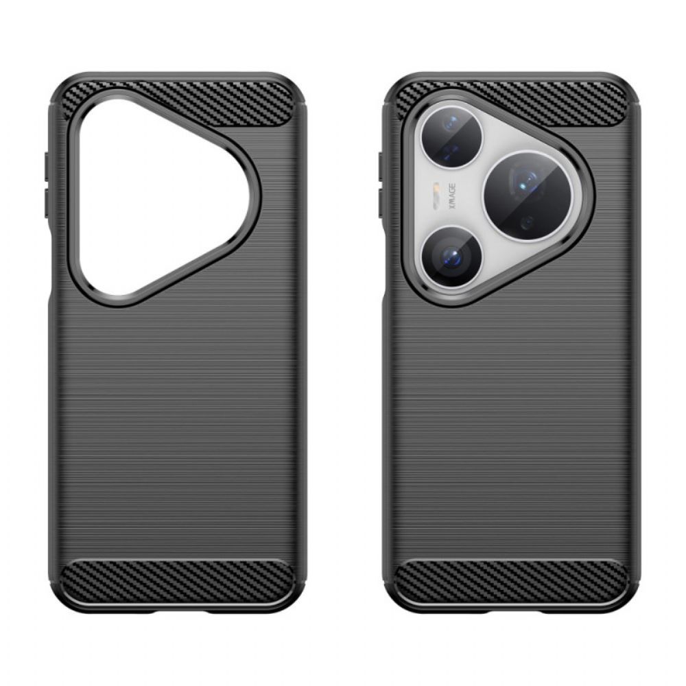 Case Hoesje Huawei Pura 80 Pro Telefoonhoesje Geborsteld Koolstofvezel