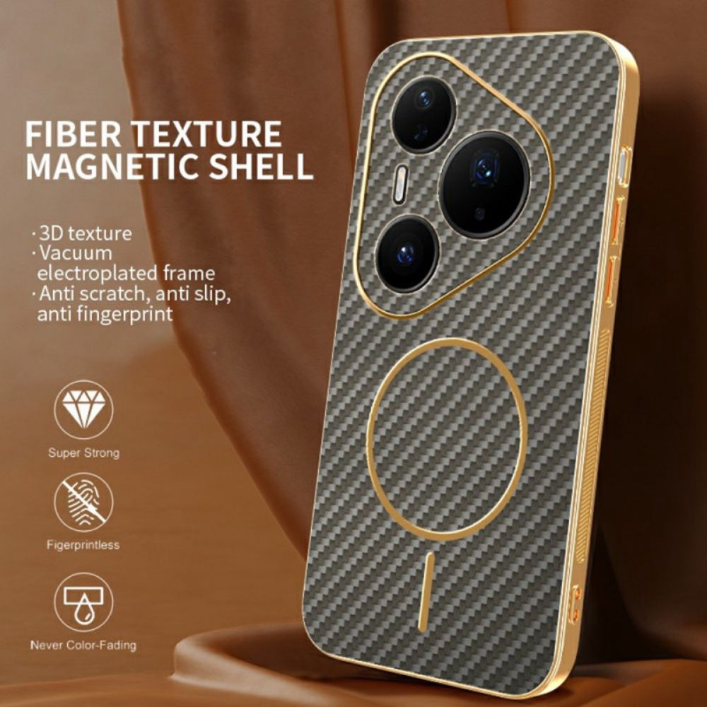 Case Hoesje Huawei Pura 80 Pro Telefoonhoesje Koolstofvezeltextuur