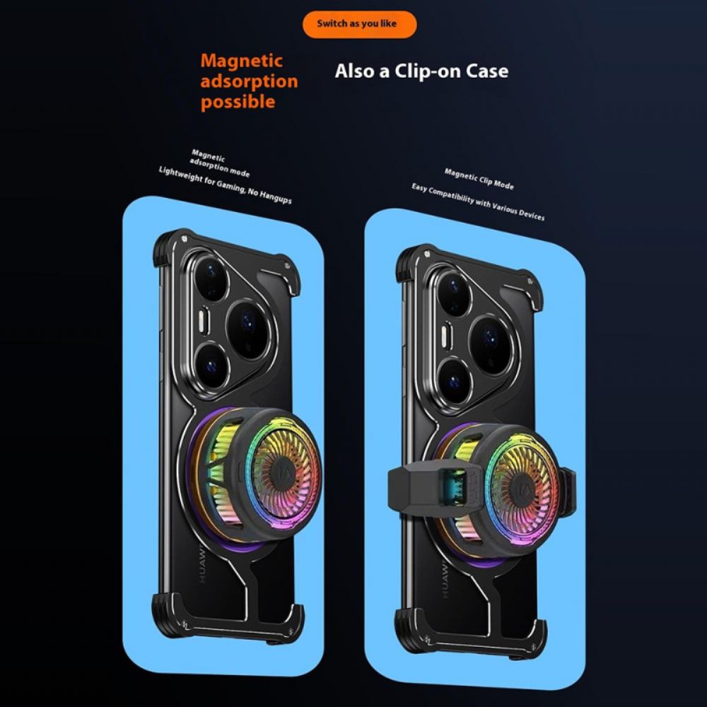 Cover Hoesje Huawei Pura 80 Pro Telefoonhoesje Magsafe Met Draaibare Standaard En Warmteafvoer