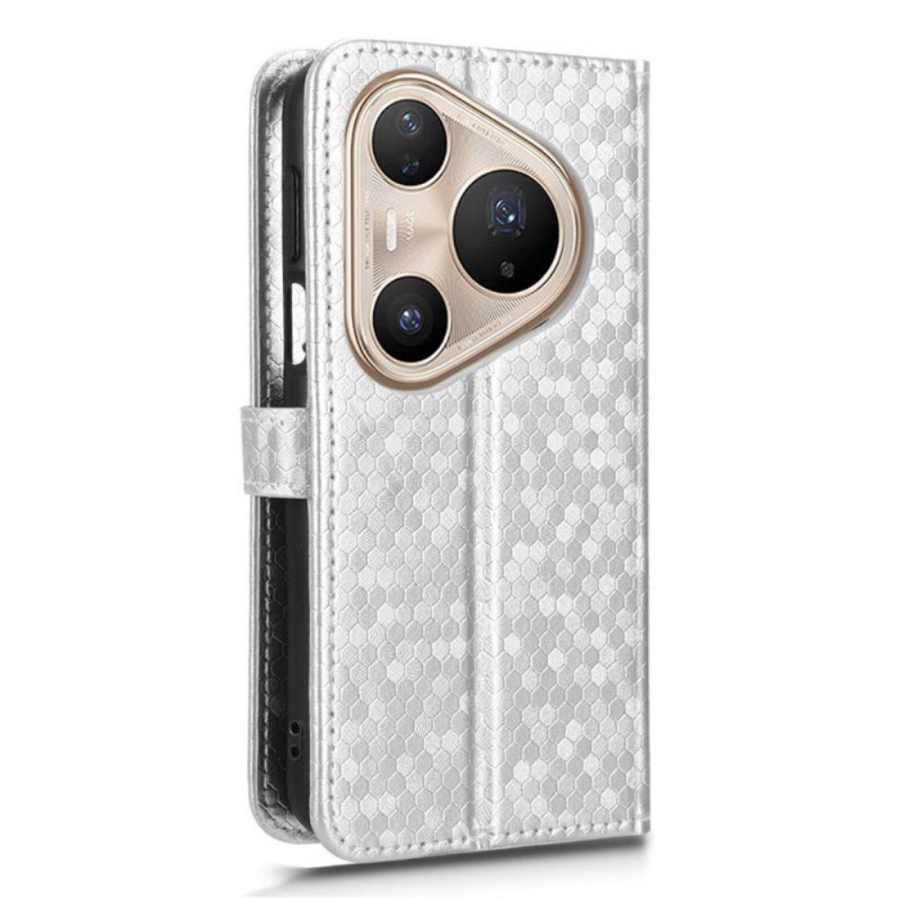 Folio-hoesje Huawei Pura 80 Pro Telefoonhoesje Glitterstippen