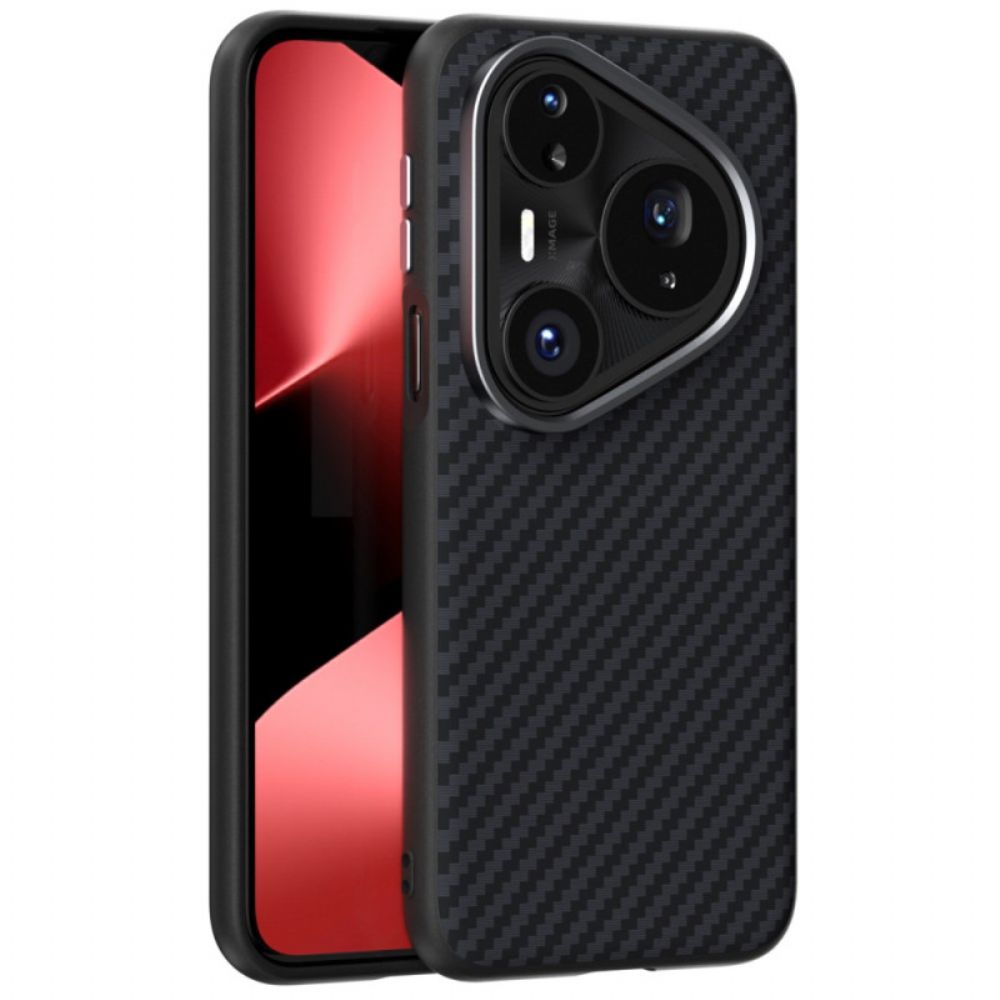 Hoesje Huawei Pura 80 Pro Magsafe Abeel Met Koolstofvezeltextuur