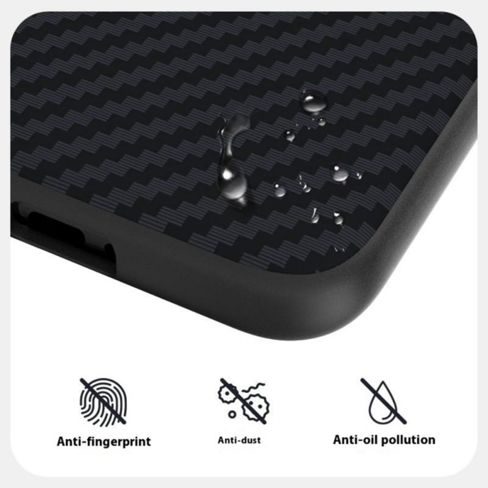 Hoesje Huawei Pura 80 Pro Magsafe Abeel Met Koolstofvezeltextuur