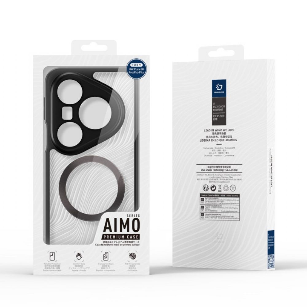 Hoesje Huawei Pura 80 Pro Magsafe Aimo-serie Dux Ducis Bescherming Hoesje