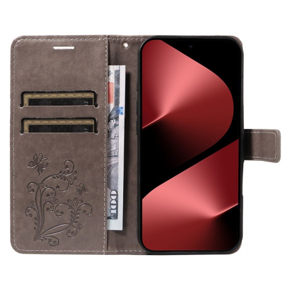 Leren Hoesje Huawei Pura 80 Pro Gigantische Vlinders Bescherming Hoesje