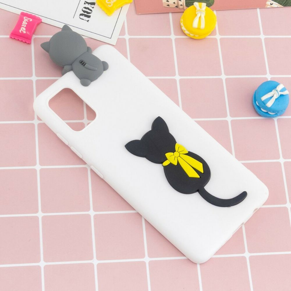 Hoesje voor Samsung Galaxy A41 Charmant Poesje 3d