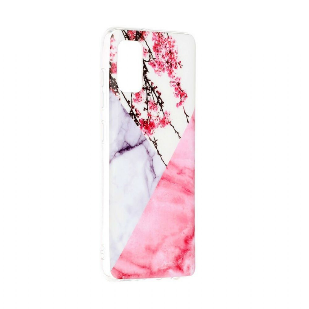 Hoesje voor Samsung Galaxy A41 Marmeren Geometrie