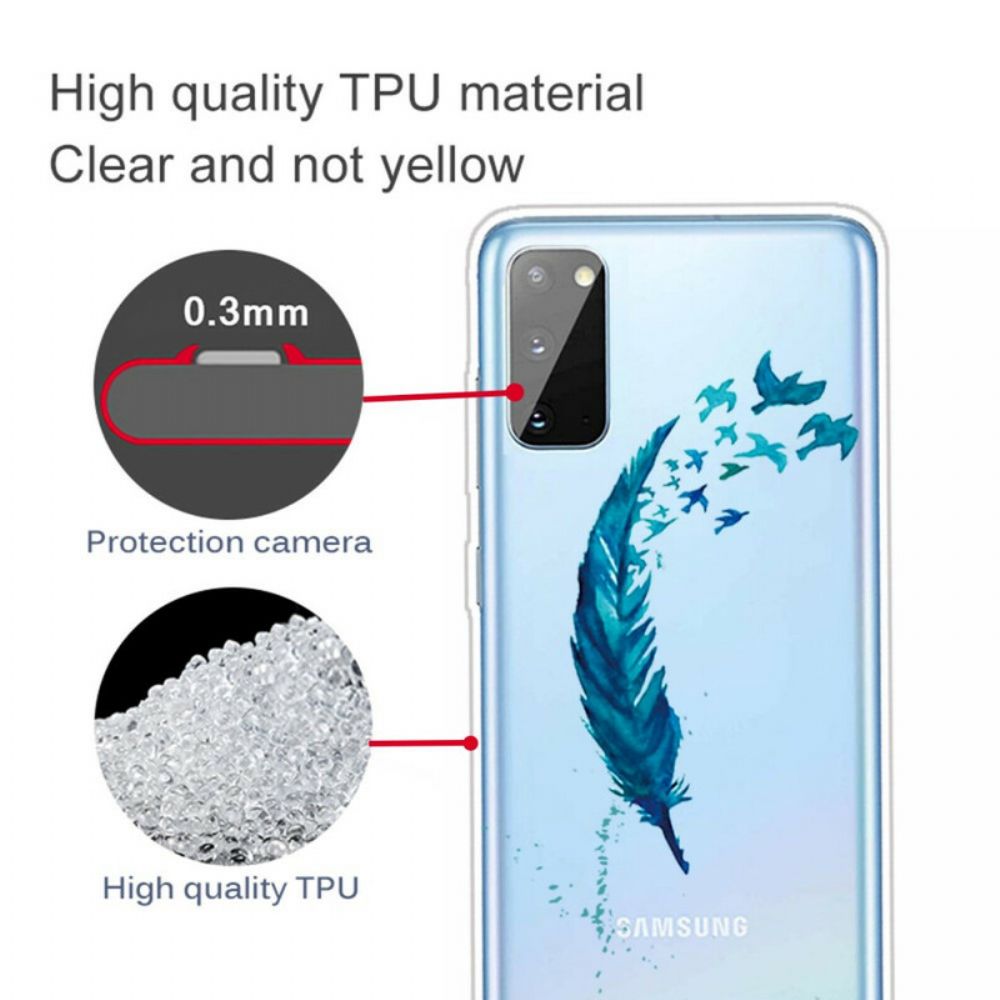 Hoesje voor Samsung Galaxy A41 Mooie Veer