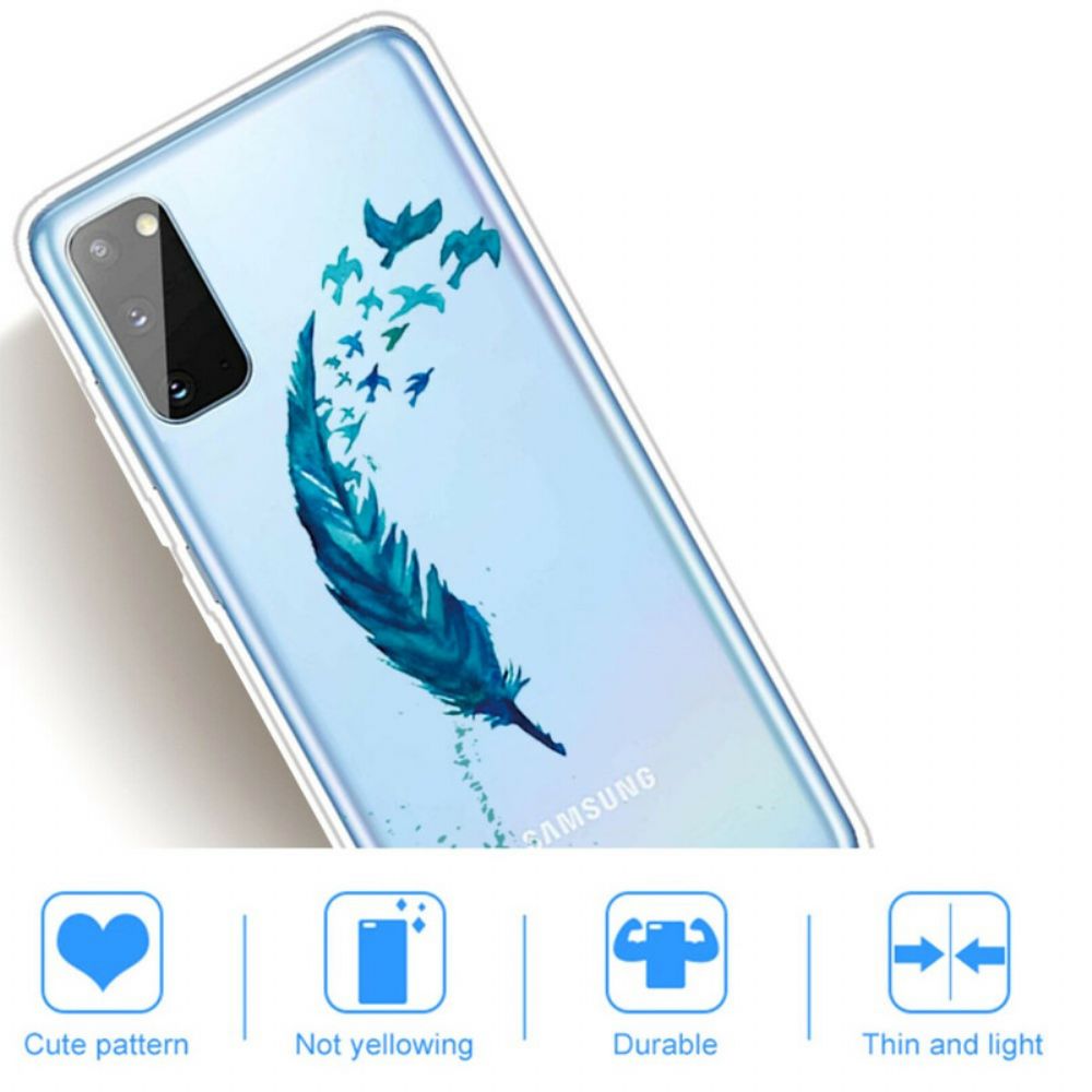 Hoesje voor Samsung Galaxy A41 Mooie Veer