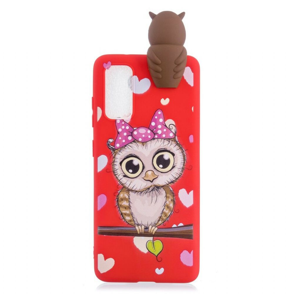 Telefoonhoesje voor Samsung Galaxy A41 Miss Uil 3d