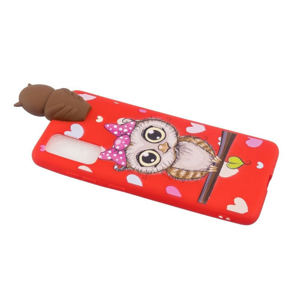 Telefoonhoesje voor Samsung Galaxy A41 Miss Uil 3d