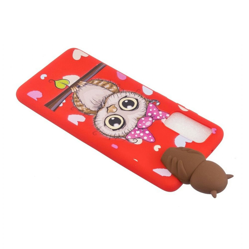 Telefoonhoesje voor Samsung Galaxy A41 Miss Uil 3d