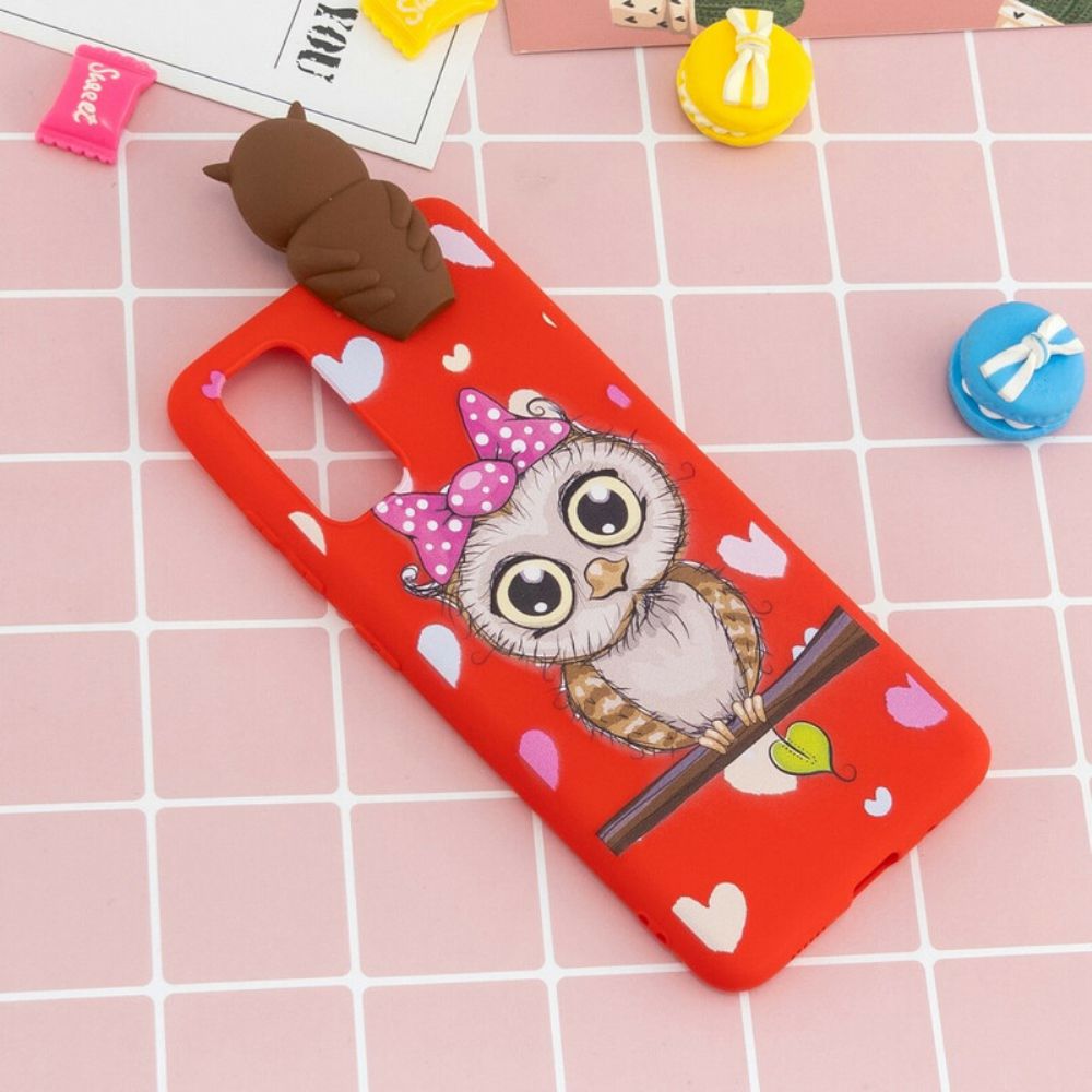 Telefoonhoesje voor Samsung Galaxy A41 Miss Uil 3d