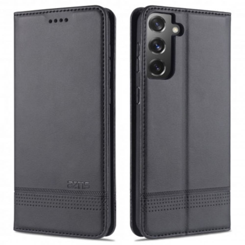 Bescherming Hoesje voor Samsung Galaxy S21 5G Folio-hoesje Azns Lederen Stijl