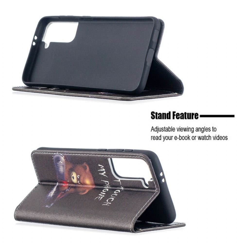 Bescherming Hoesje voor Samsung Galaxy S21 5G Folio-hoesje Gevaarlijke Beer