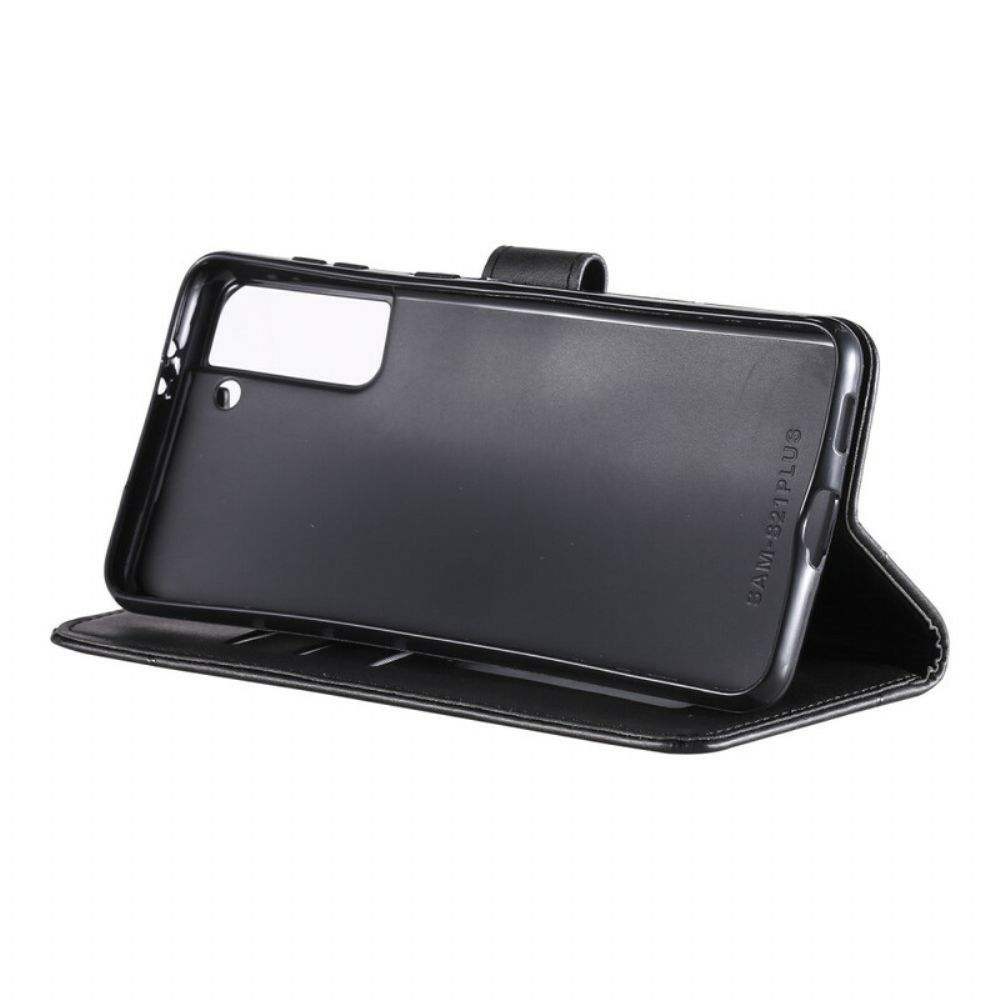 Folio-hoesje voor Samsung Galaxy S21 5G Diamant Imitatie Leer
