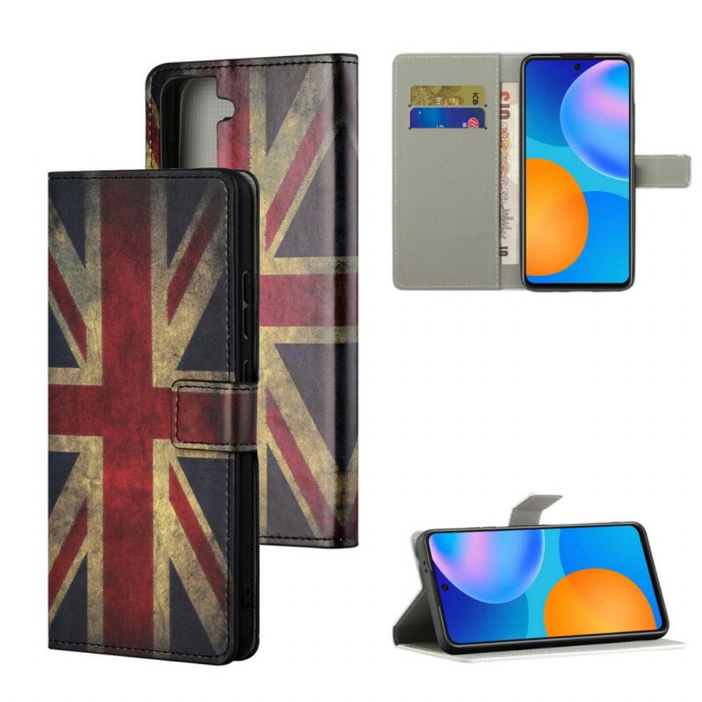 Folio-hoesje voor Samsung Galaxy S21 5G Engeland Vlag