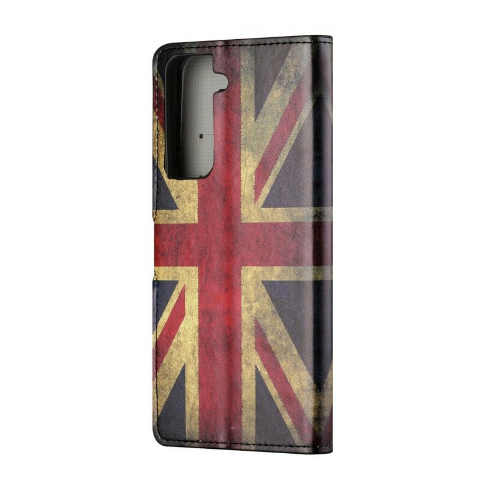 Folio-hoesje voor Samsung Galaxy S21 5G Engeland Vlag
