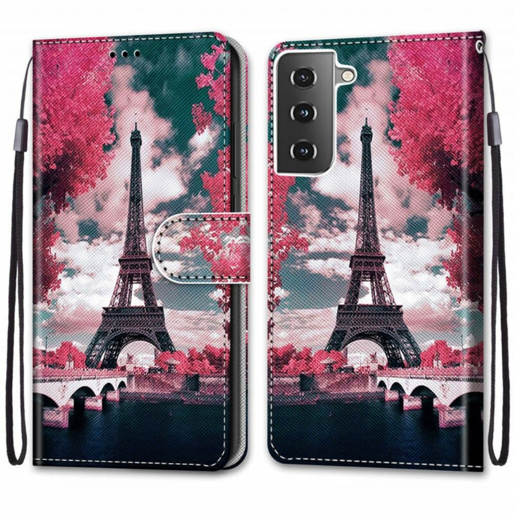 Folio-hoesje voor Samsung Galaxy S21 5G Parijs In Bloei