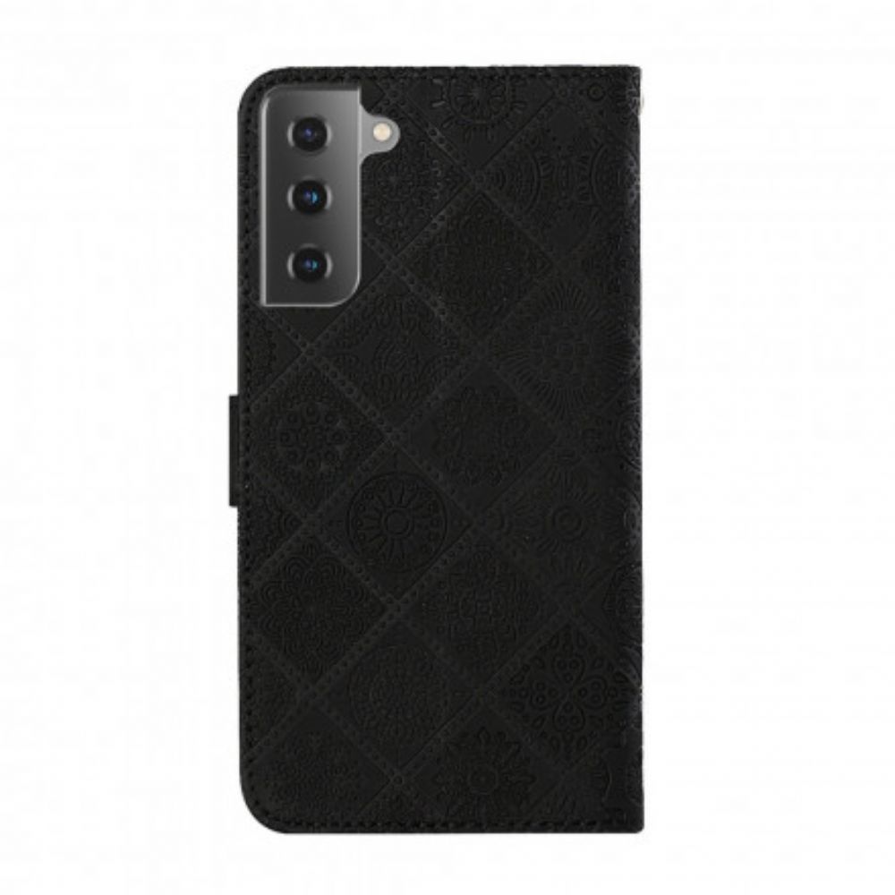 Folio-hoesje voor Samsung Galaxy S21 5G Tapijtpatroon