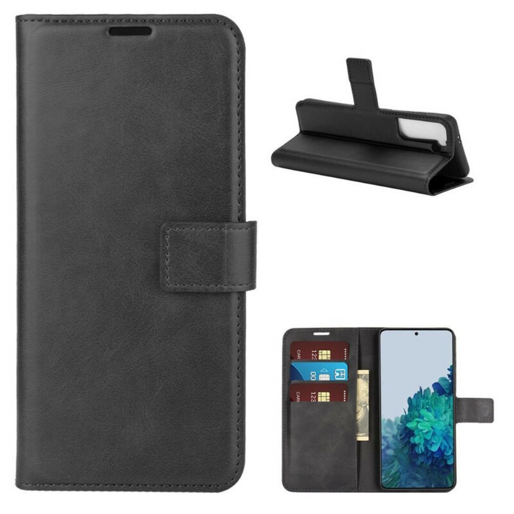 Leren Hoesje voor Samsung Galaxy S21 5G Slim Kunstleer