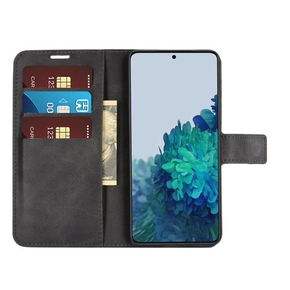 Leren Hoesje voor Samsung Galaxy S21 5G Slim Kunstleer