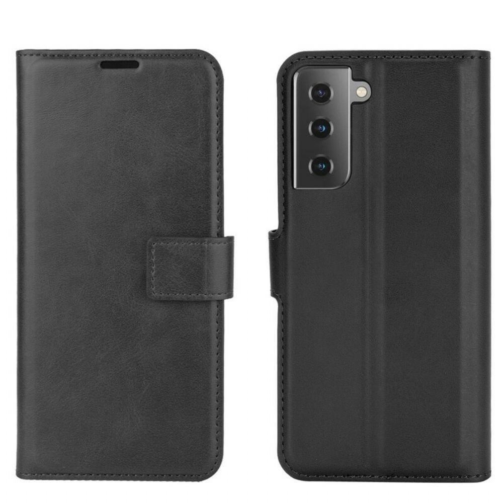 Leren Hoesje voor Samsung Galaxy S21 5G Slim Kunstleer