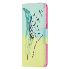 Leren Hoesje voor Samsung Galaxy S21 5G Leren Vliegen