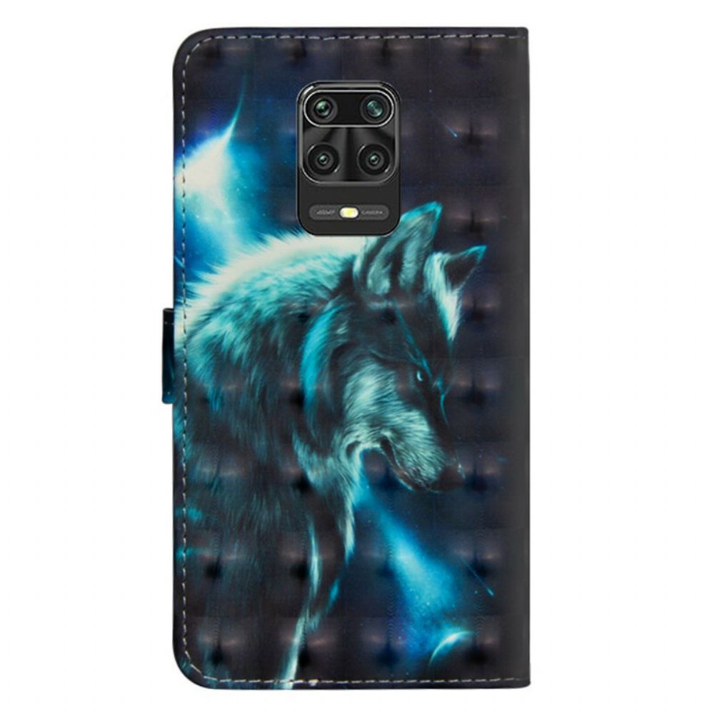 Flip Case voor Xiaomi Redmi Note 9S / Note 9 Pro Majestueuze Wolf