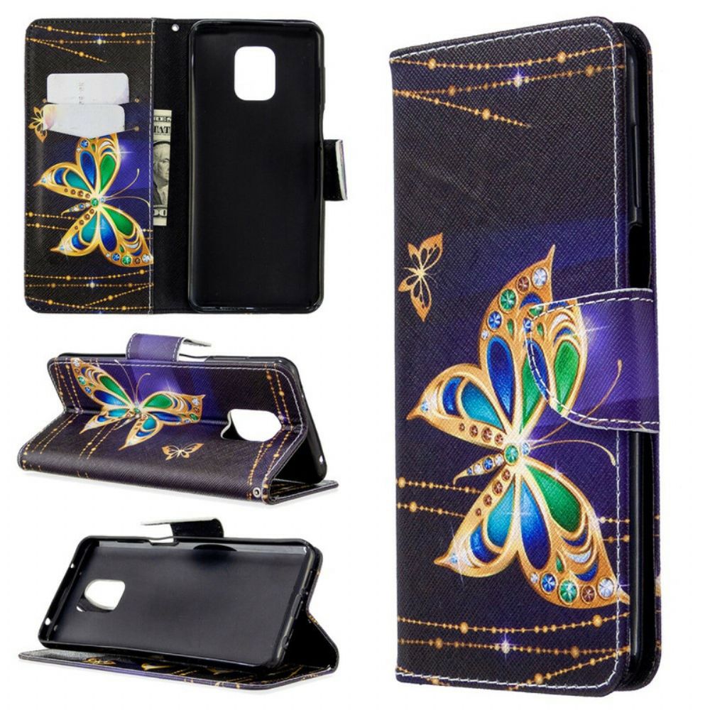 Folio-hoesje voor Xiaomi Redmi Note 9S / Note 9 Pro Ongelooflijke Vlinders