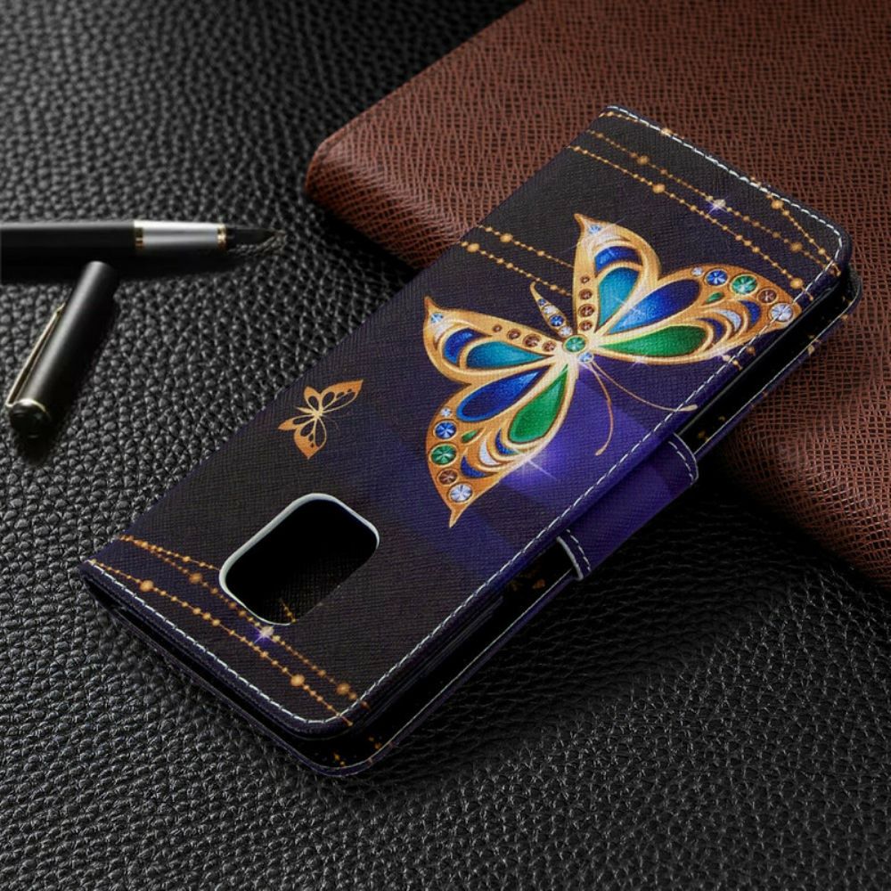 Folio-hoesje voor Xiaomi Redmi Note 9S / Note 9 Pro Ongelooflijke Vlinders