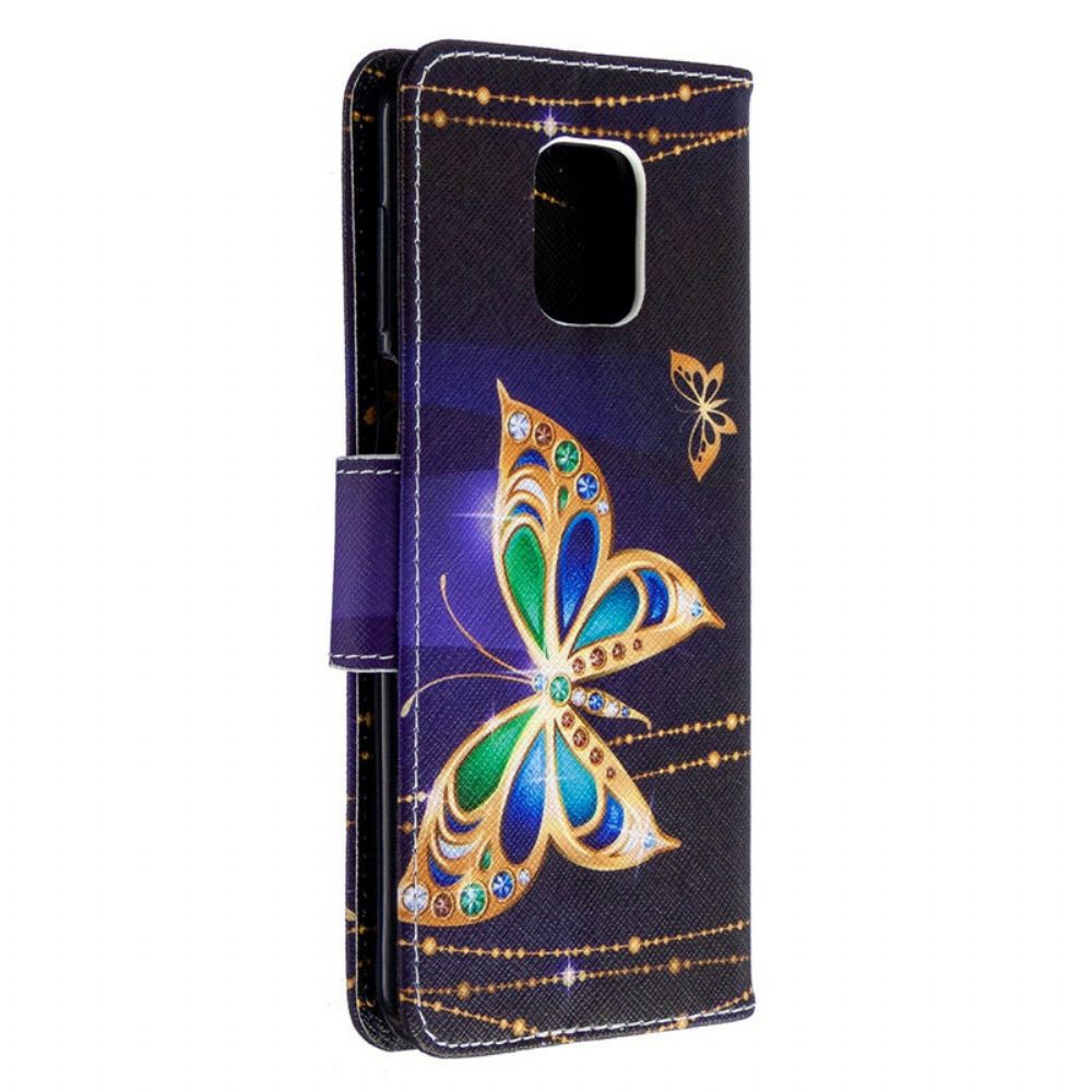 Folio-hoesje voor Xiaomi Redmi Note 9S / Note 9 Pro Ongelooflijke Vlinders