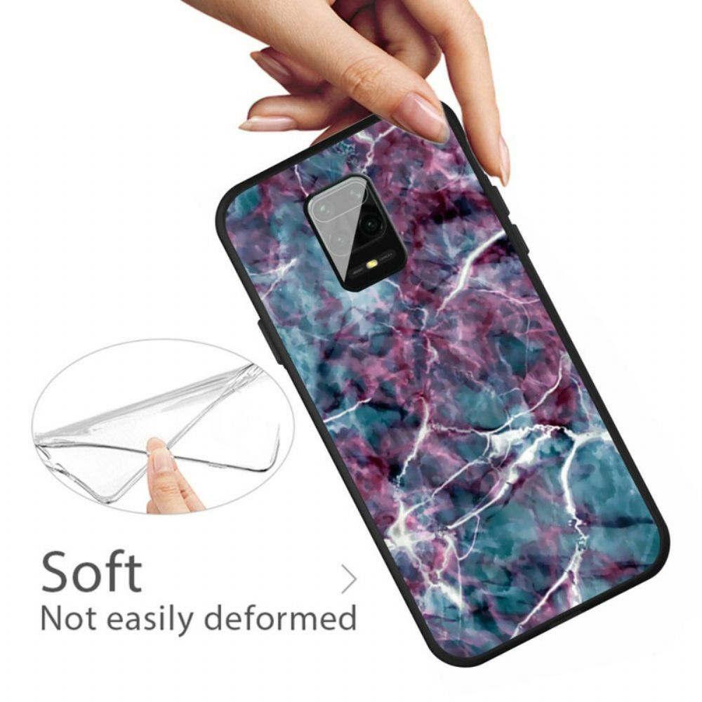 Hoesje voor Xiaomi Redmi Note 9S / Note 9 Pro Paars Marmer