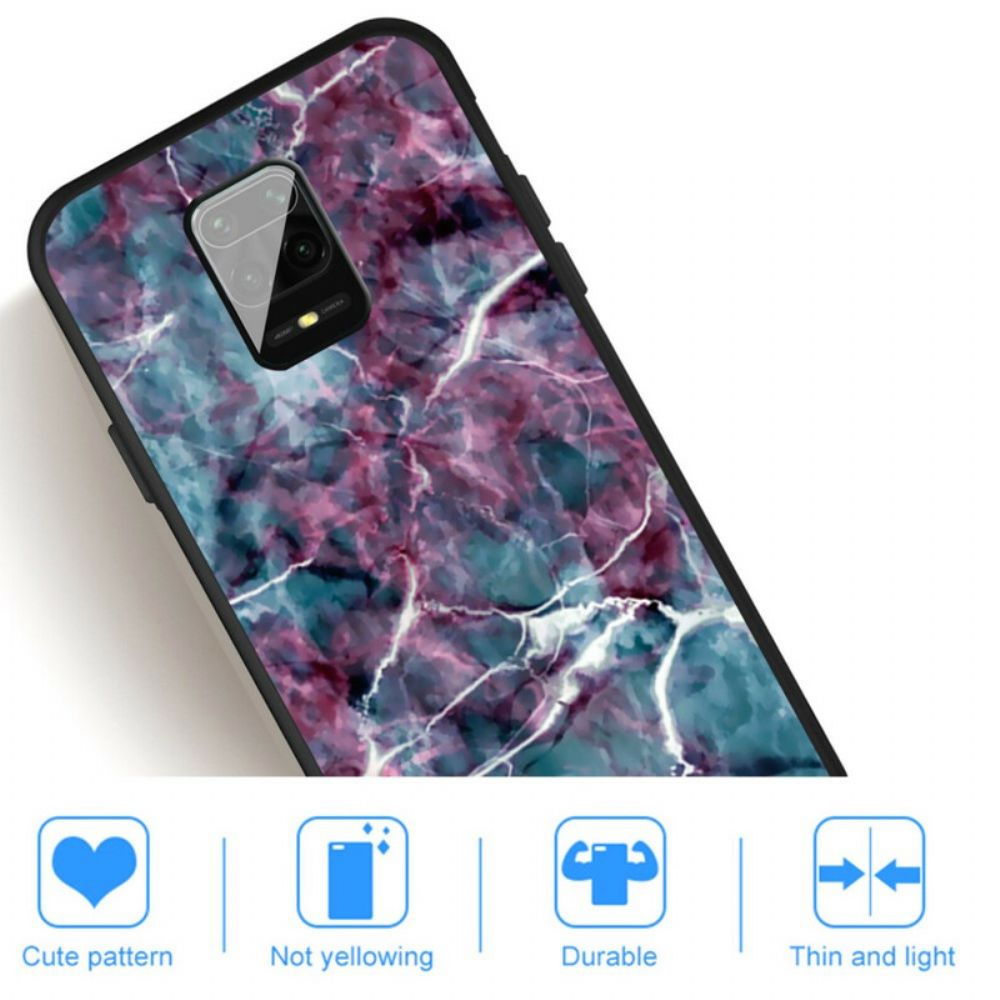 Hoesje voor Xiaomi Redmi Note 9S / Note 9 Pro Paars Marmer
