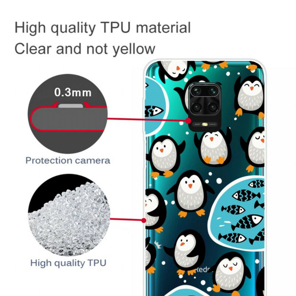 Hoesje voor Xiaomi Redmi Note 9S / Note 9 Pro Pinguïns