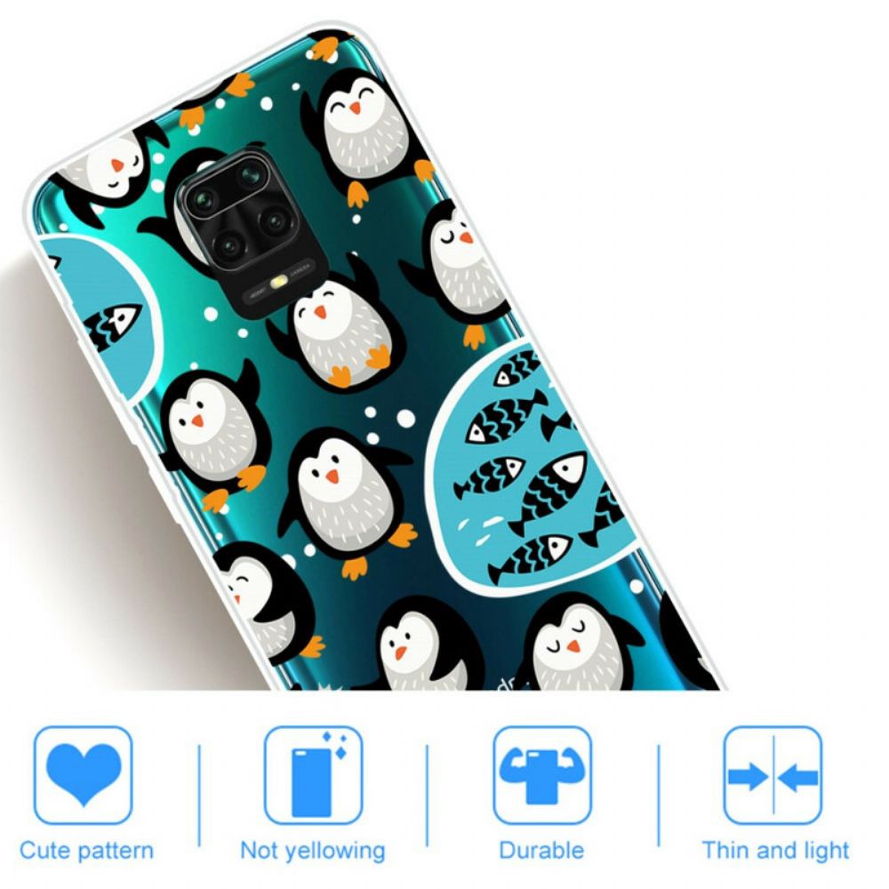Hoesje voor Xiaomi Redmi Note 9S / Note 9 Pro Pinguïns